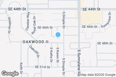 Map image of the property - 4016 SE 47th St