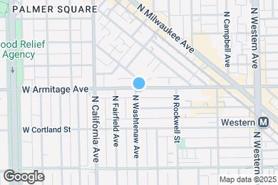 Map image of the property - 2659 W Armitage Ave