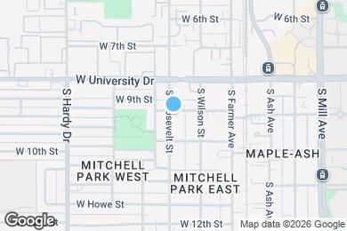 Map image of the property - 901 S Roosevelt St