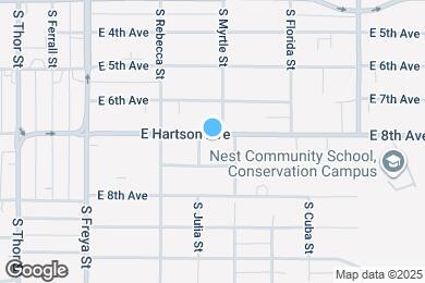 Map image of the property - 3912 E Hartson Ave