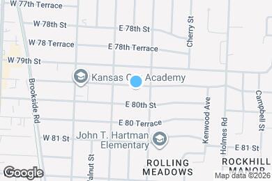 Map image of the property - 305 E 79th Terrace