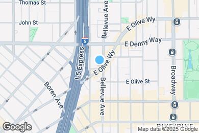 Map image of the property - 1703 Bellevue Ave
