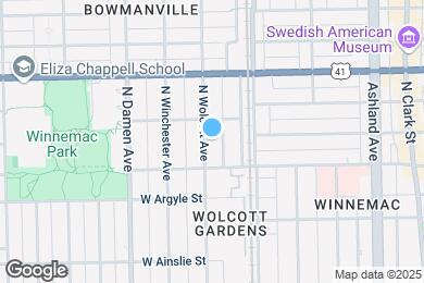 Map image of the property - 5057 N Wolcott Ave