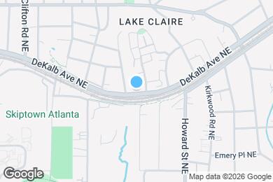 Map image of the property - 1876 DeKalb Ave NE