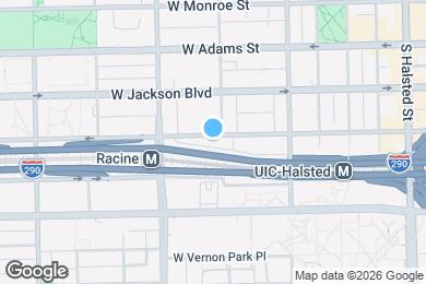 Map image of the property - 1107 W Van Buren St