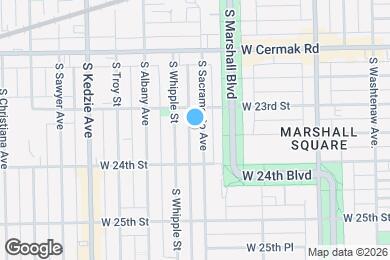 Map image of the property - 2324 S Sacramento Ave
