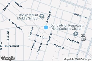 Map image of the property - 413 S Tillery St