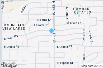 Map image of the property - 1118 E Wickieup Ln