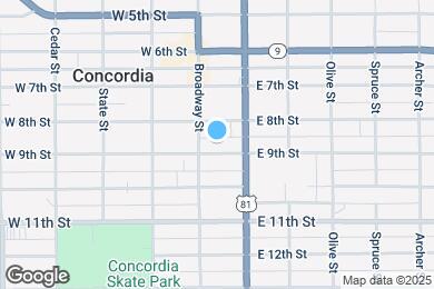 Map image of the property - 115 E 9th St