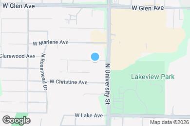 Map image of the property - 1318 W Clarewood Ave