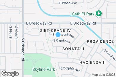 Map image of the property - 10226 E Capri Ave