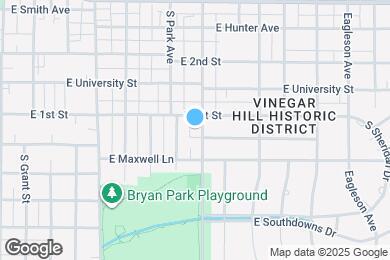 Map image of the property - 806 S Woodlawn Ave