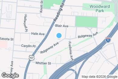 Map image of the property - 768 Ridgeway Ave