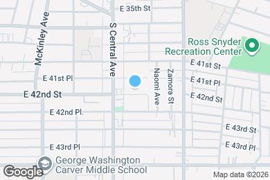 Map image of the property - 1157 E 42nd St