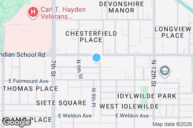 Map image of the property - 934 E Amelia Ave