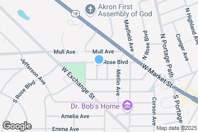Map image of the property - 95 S Rose Blvd