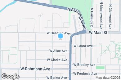 Map image of the property - 1925 W Laura Ave