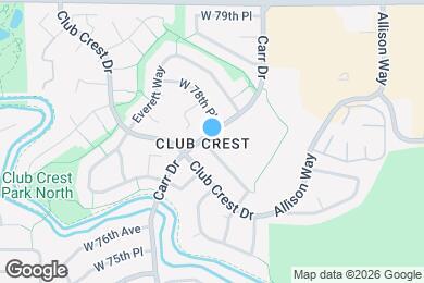 Map image of the property - 8495 W 78th Cir