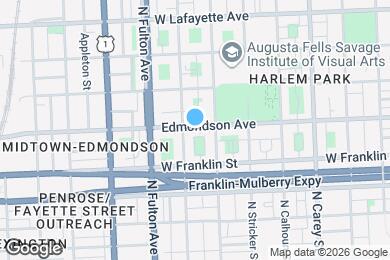 Map image of the property - 1625 Edmondson Ave