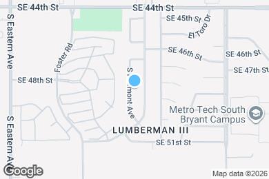 Map image of the property - 4912 S Fairmont Ave