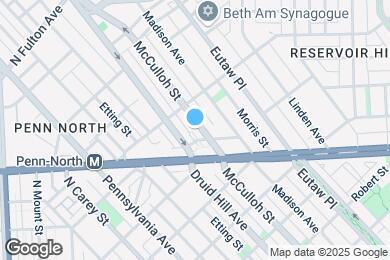 Map image of the property - 2326 McCulloh St