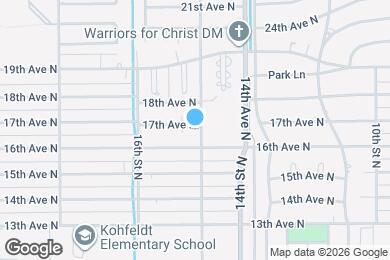 Map image of the property - 1503 17th Ave N