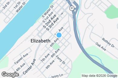 Map image of the property - 413 6th Ave