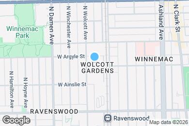 Map image of the property - 4911 N Wolcott Ave
