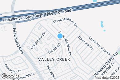 Map image of the property - 2306 Valley Creek Dr