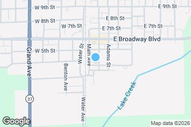 Map image of the property - 102 E 4th St