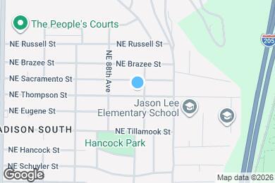 Map image of the property - 8933 NE Thompson St