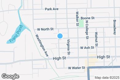 Map image of the property - 927 W Greene St