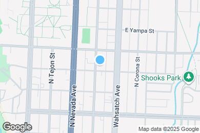 Map image of the property - 805 N Weber St