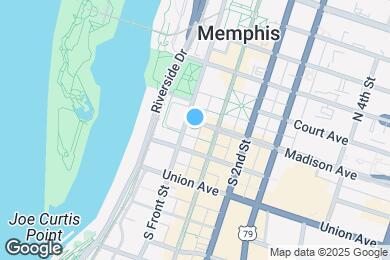 Map image of the property - 0000-0001 block from U of Memphis