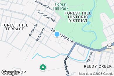 Map image of the property - 4050 Forest Hill Ave
