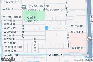 Map image of the property - 7211 W 24th Ave