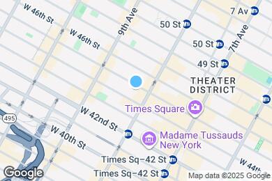 Map image of the property - 302 W 45th St