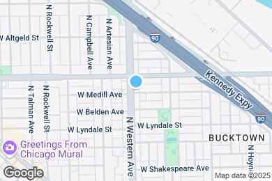 Map image of the property - 2331 N Western Ave