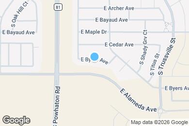 Map image of the property - 26792 E Byers Ave