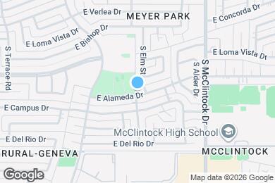 Map image of the property - 1524 E Alameda Dr