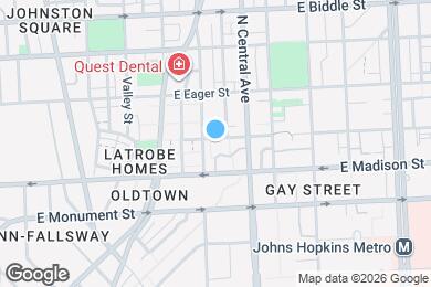 Map image of the property - 1205 Ashland Ave