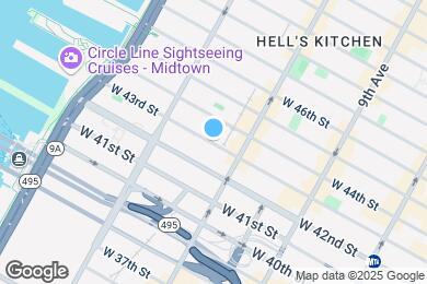 Map image of the property - 520 W 43rd St