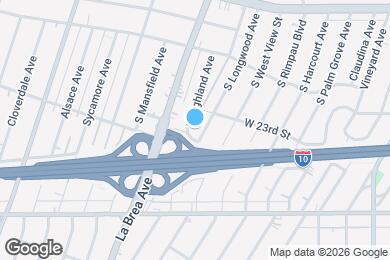 Map image of the property - 2324 S Highland Ave