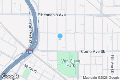 Map image of the property - 1036 13th Ave SE