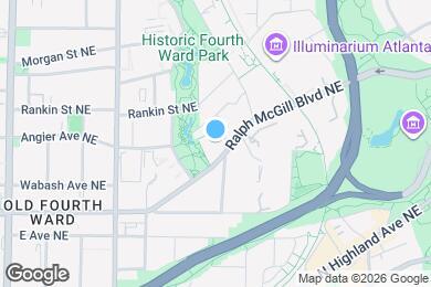 Map image of the property - 728 Ralph McGill Blvd NE