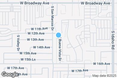 Map image of the property - 1256 S Buena Vista Dr