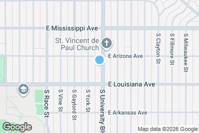 Map image of the property - 1235 S University Blvd