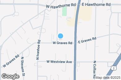 Map image of the property - 114 W Graves Rd