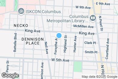 Map image of the property - 1370 Forsythe Ave