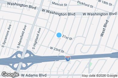 Map image of the property - 2115 S Rimpau Blvd